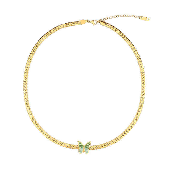 Elegante, glamouröse, luxuriöse Tier-Halskette aus Edelstahl mit Süßwasserperlenbeschichtung und vergoldeten mehrschichtigen Halsketten