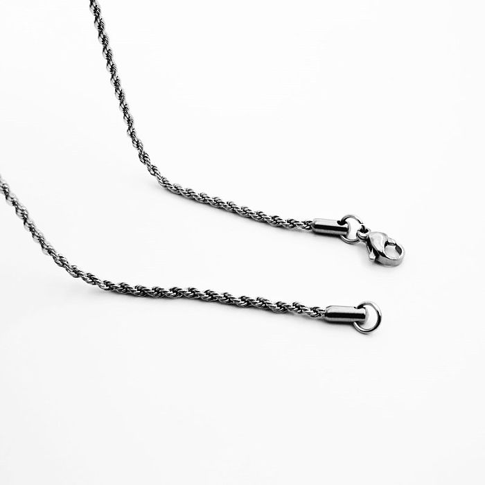 Simple Style Geometric Stainless Steel Plating Necklace 1 Piece