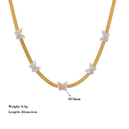 Elegant Butterfly Stainless Steel Plating Necklace