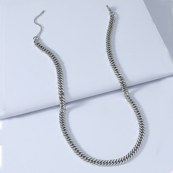 Großhandel Schmuck Schlangenknochen Kette Titan Stahl Armband Halskette Schmuck