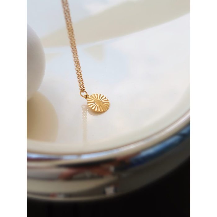 Simple Style Star Stainless Steel Plating Pendant Necklace