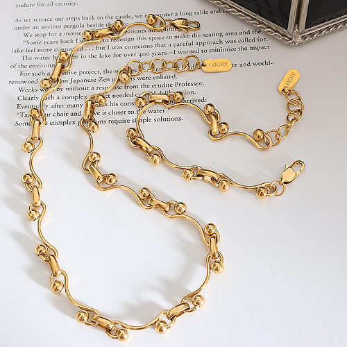 Basic Geometric Stainless Steel Pendant Necklace Stainless Steel  Necklaces