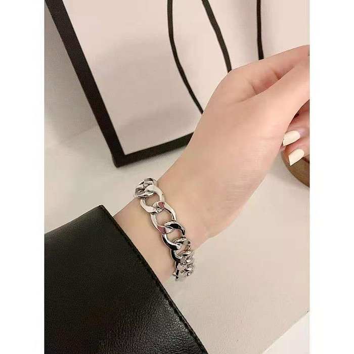 Wholesale Nordic Style Hip-Hop Cool Style Solid Color Stainless Steel Bracelets