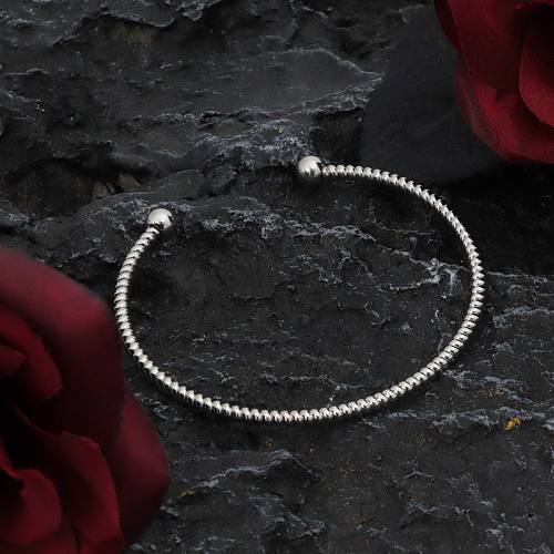 Casual Modern Style Classic Style Solid Color Stainless Steel Cuff Bracelets