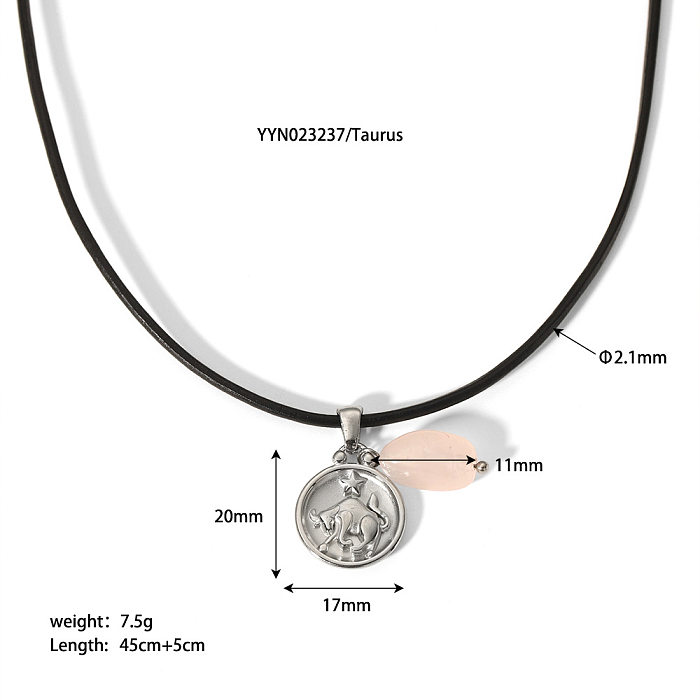 Sweet Constellation Stainless Steel  Stainless Steel Pendant Necklace In Bulk