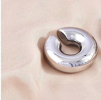 1 Piece Simple Style Solid Color Plating Stainless Steel  Gold Plated Ear Cuffs