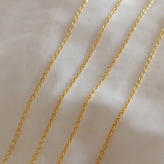 Fashion Geometric Stainless Steel Chain Necklace