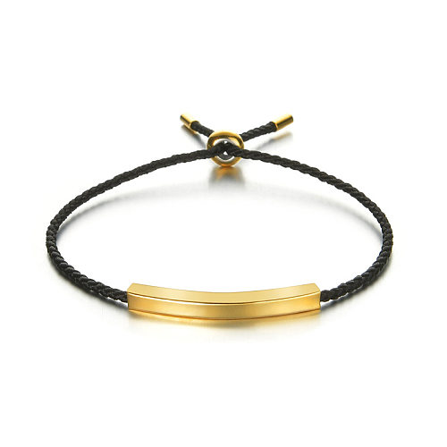 Armband aus geflochtenem Seil im koreanischen Stil, modischer Trend, Edelstahlband, Tragegurt, spezielles Design, verstellbares Armband für Paare