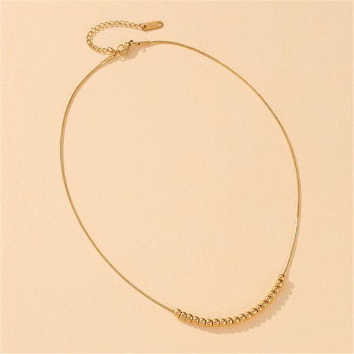 IG Style Solid Color Stainless Steel Necklace
