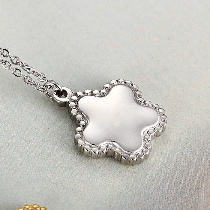 Chaîne de clavicule en acier inoxydable, petit collier étoile de mer de tempérament coréen