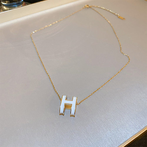 Fashion Letter Stainless Steel Plating Necklace 1 Piece