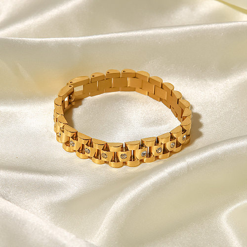 Fashion Geometric Stainless Steel Bracelets Gold Plated Stainless Steel Bracelets