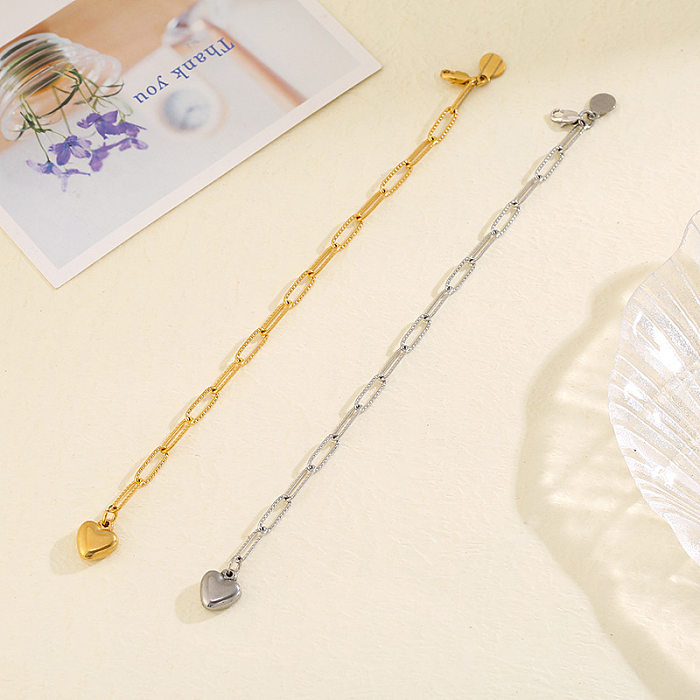Wholesale Jewelry Heart-shaped Pendant Titanium Steel Bracelet jewelry