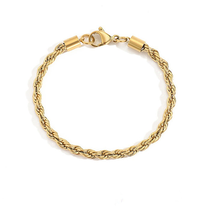 jewelry Stainless Steel Twist Chain Bracelets Jewelry Wholesale