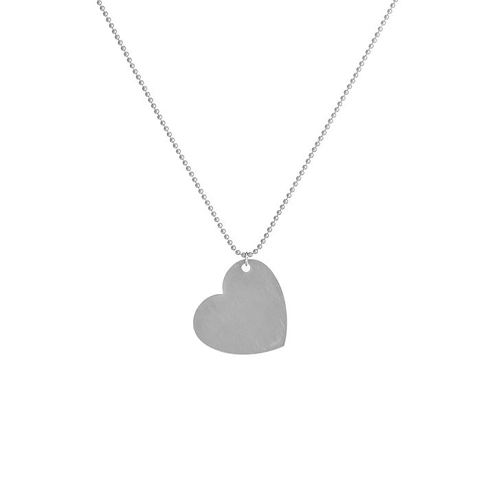Fashion Insect Heart Shape Stainless Steel  Pendant Necklace Metal Stainless Steel  Necklaces