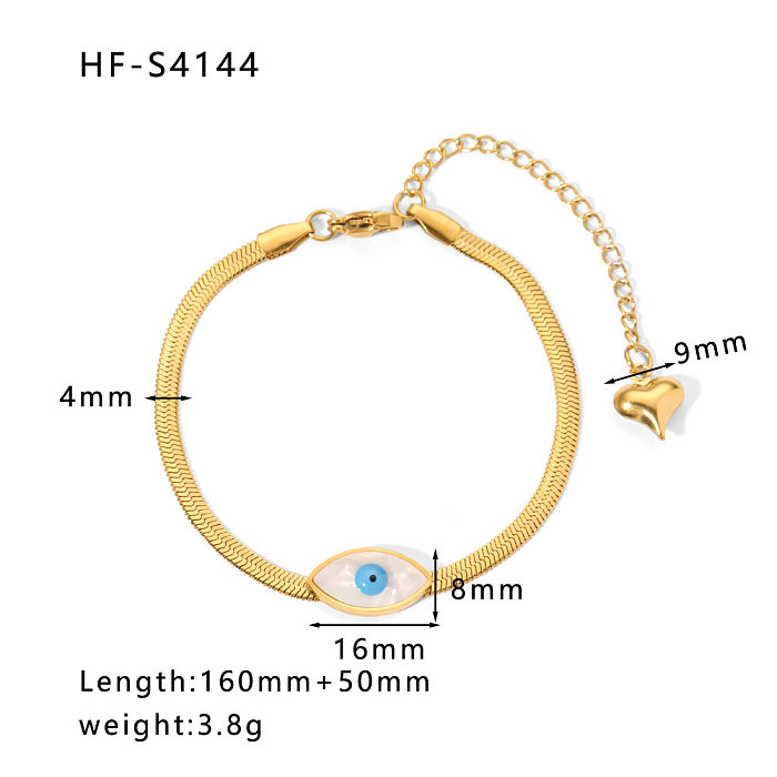 Fashion Geometric Stainless Steel Plating Inlay Zircon Bracelets