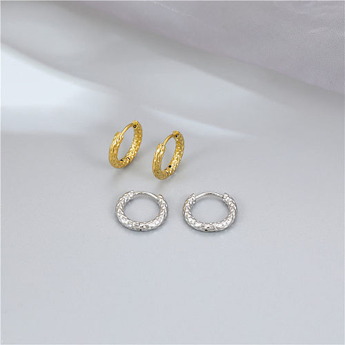 Fashion Geometric Stainless Steel Plating Earrings 1 Pair