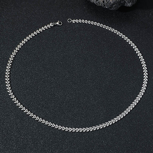 Casual Classic Style Artistic Circle Stainless Steel Polishing Necklace