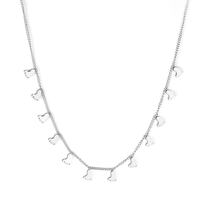 Simple Style Round Star Stainless Steel  Plating Necklace 1 Piece