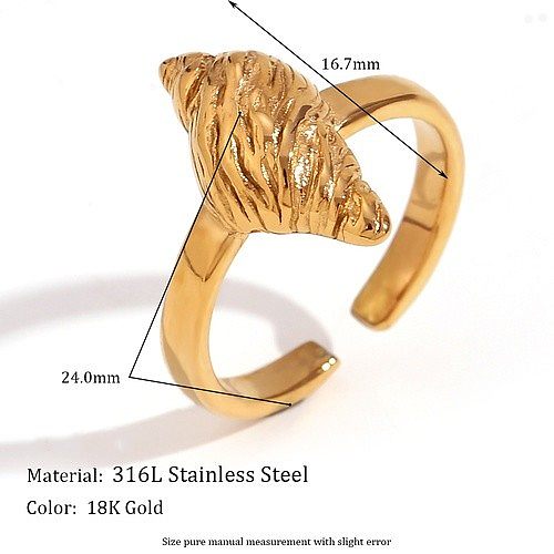 1 peça estilo vintage estilo simples estilo clássico chapeamento de cor sólida aço inoxidável 18K brincos banhados a ouro