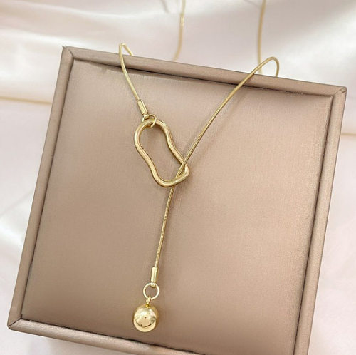 Wholesale Streetwear Geometric Stainless Steel Necklace