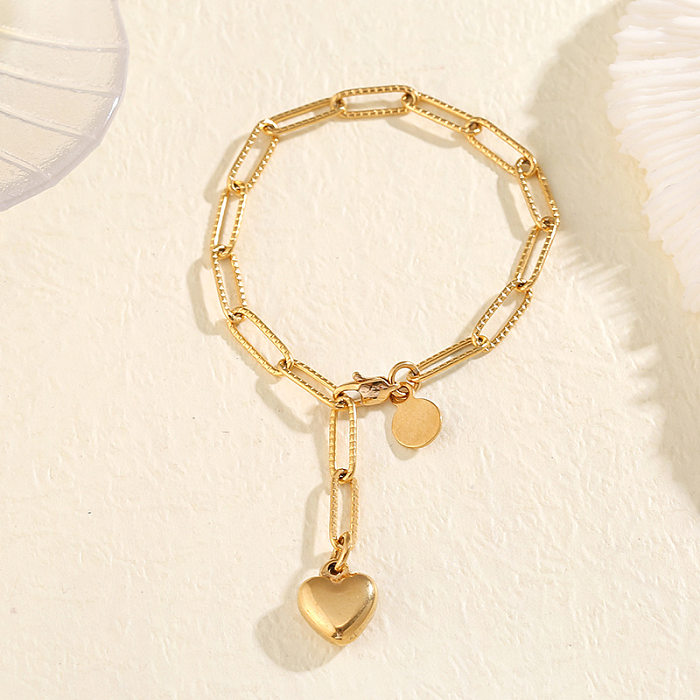 Wholesale Jewelry Heart-shaped Pendant Titanium Steel Bracelet jewelry