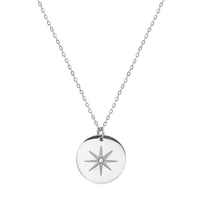Fashion Star Necklace Female Stainless Steel  Necklace