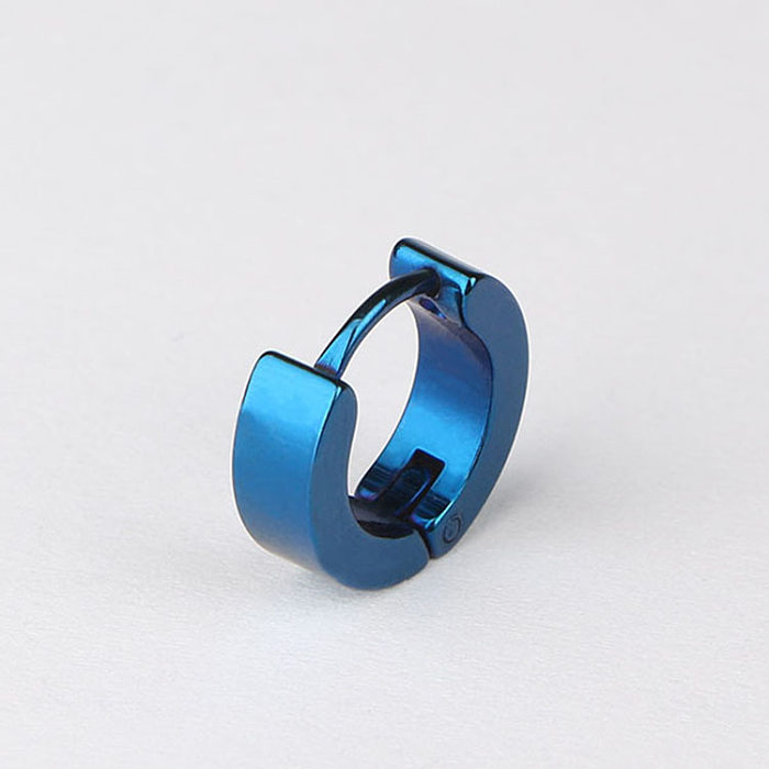 1 Piece Casual Solid Color Plating Stainless Steel Earrings