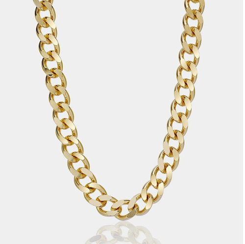 Wide Thick Cuban Chain Punk Style Necklace Wholesale Jewelry jewelry