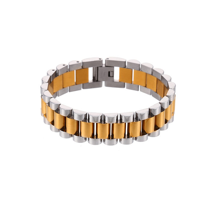 Fashion Geometric Stainless Steel Plating Bracelets 1 Piece