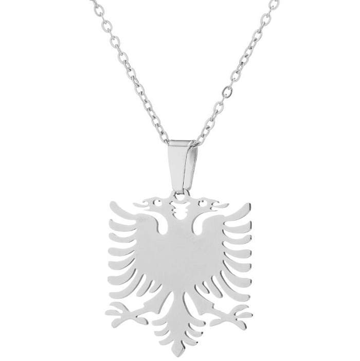 Casual Cool Style Eagle Stainless Steel  Plating Pendant Necklace