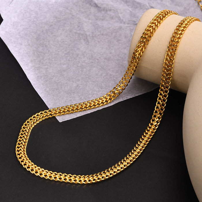 Simple Style Geometric Stainless Steel Plating Necklace 1 Piece