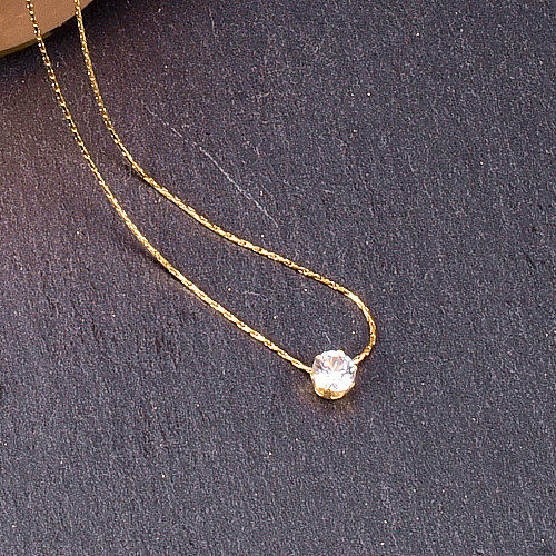مجوهرات الأزياء ستة مخلب الماس الخيزران سلسلة الفولاذ المقاوم للصدأ قلادة المجوهرات بالجملة