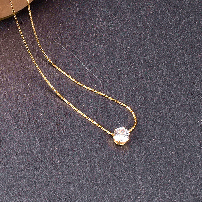 Jóias moda seis garras diamante corrente de bambu colar de aço inoxidável joias por atacado
