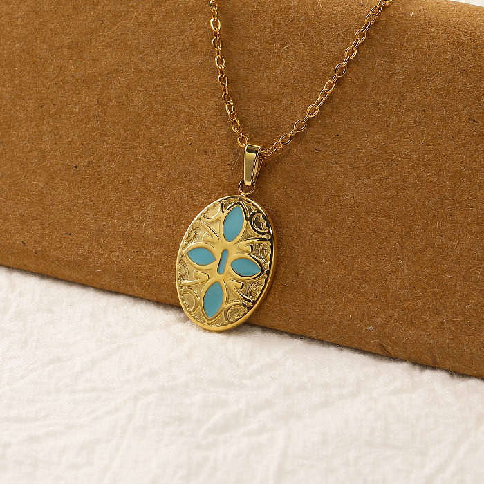 Simple Style Sun Stainless Steel Plating Gold Plated Pendant Necklace