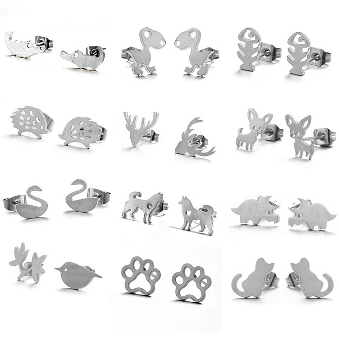 Fashion Animal Stainless Steel  Earrings Wholesale