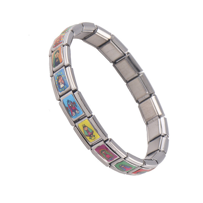 Casual Simple Style Human Stainless Steel Polishing Bracelets