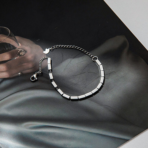 Fashion Geometric Titanium Steel Plating Bracelets 1 Piece