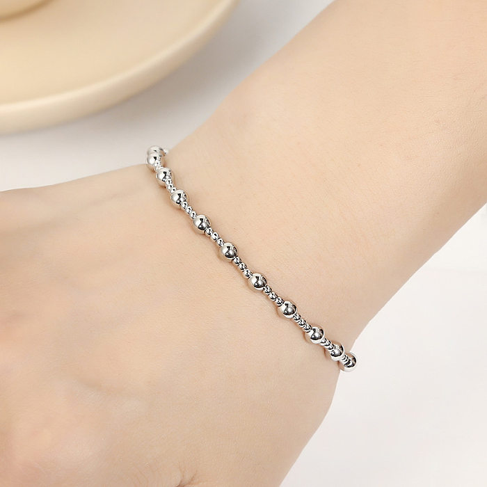 Basic Solid Color Stainless Steel Plating Bracelets
