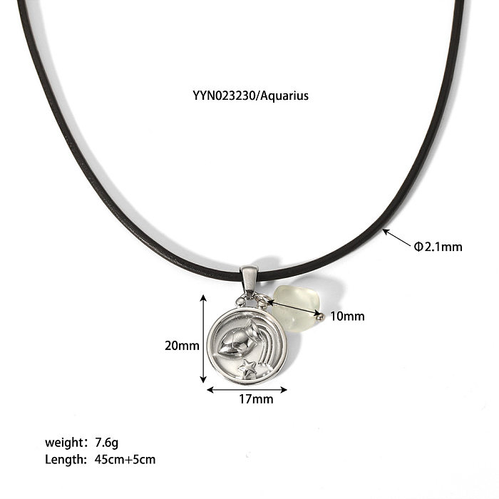 Sweet Constellation Stainless Steel  Stainless Steel Pendant Necklace In Bulk