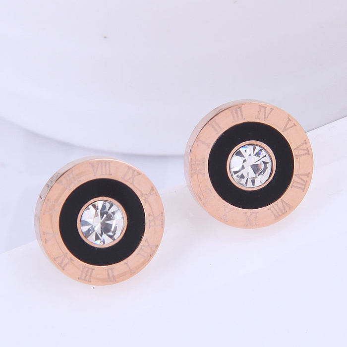 Wholesale Jewelry Simple Stainless Steel Round Earrings jewelry