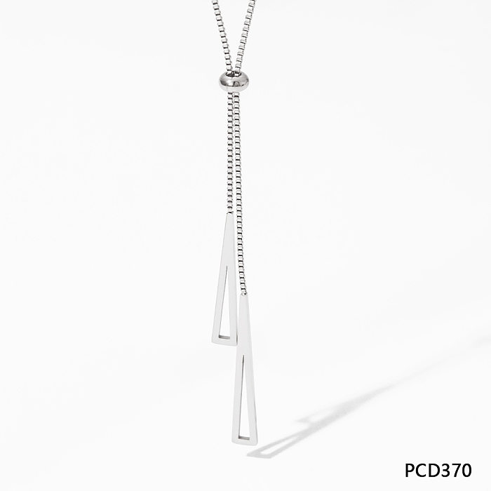 Classic Style Cross Stainless Steel  Plating Necklace