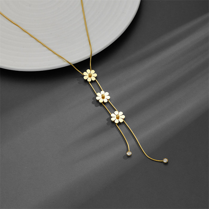 Simple Style Butterfly Stainless Steel Plating Pendant Necklace