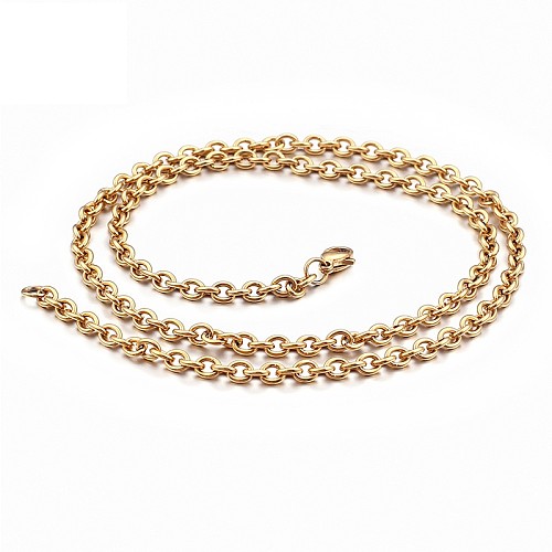 Korean O-chain Stainless Steel  Necklace Wholesale jewelry