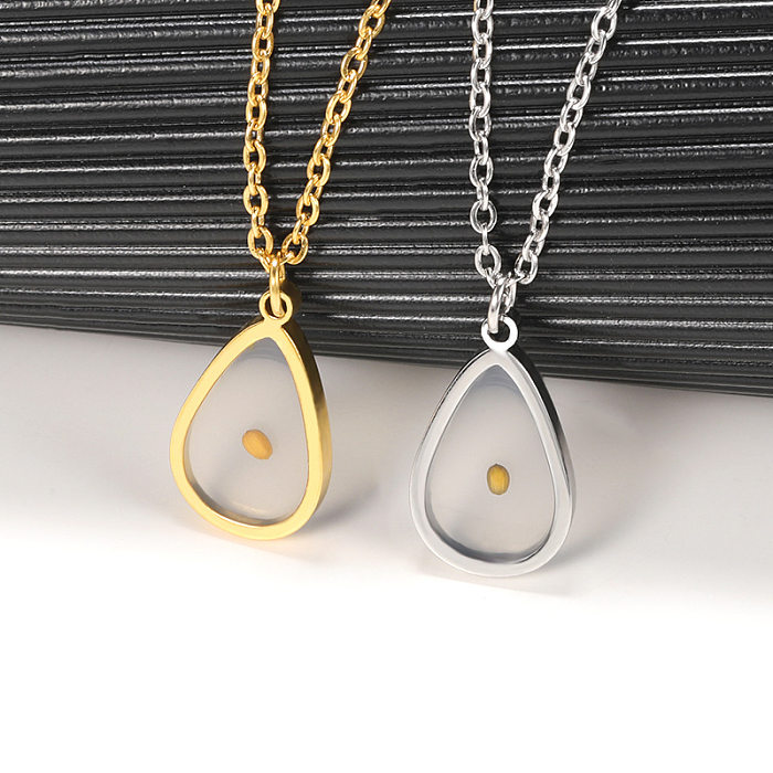 1 Piece Fashion Sun Mountain Stainless Steel  Plating Pendant Necklace