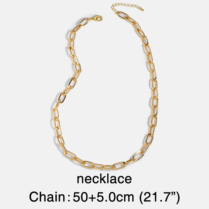 Bijoux tendance chaîne cubaine collier en acier inoxydable chaîne de mode collier hip-hop en acier inoxydable bijoux en gros