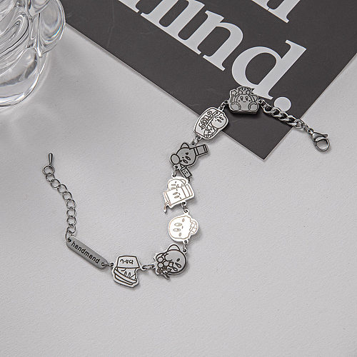 Fashion Geometric Cartoon Titanium Steel Bracelets 1 Piece