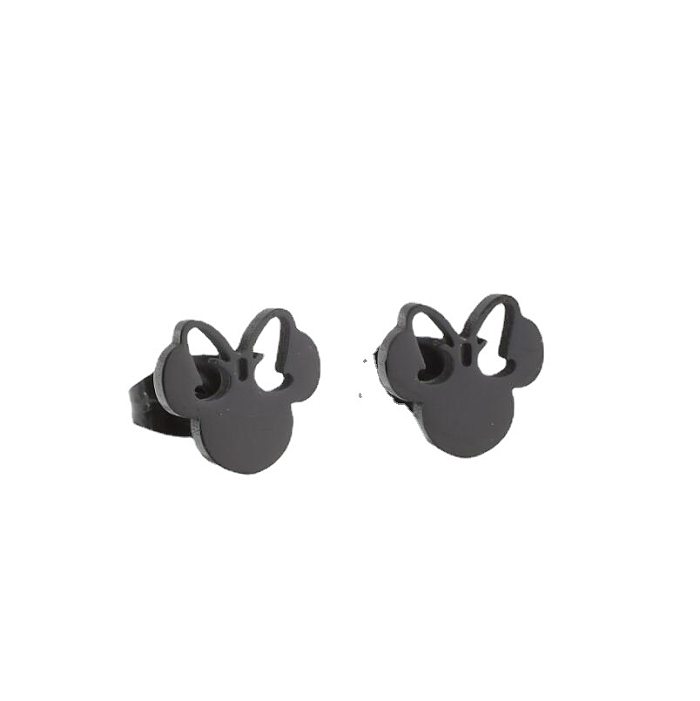 1 Pair Cartoon Style Cartoon Character Stainless Steel  Plating Ear Studs