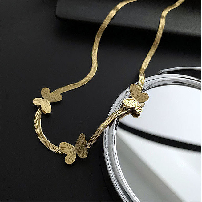 Wholesale Hip-Hop Solid Color Stainless Steel Pendant Necklace