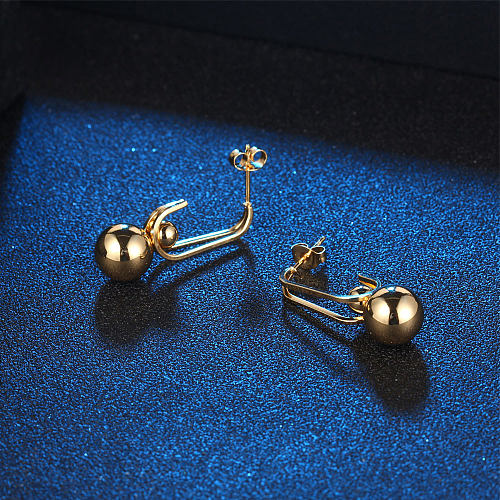 INS Style U Shape Stainless Steel Plating Ear Studs 1 Piece